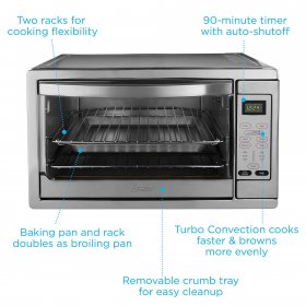 oster tssttvdgxl-shp extra large digital countertop oven, stainless steel
