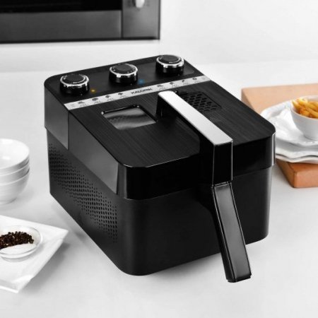 Kalorik 2-in-1 Air and Deep Fryer, Black