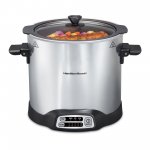 Hamilton Beach Sear & Cook Stockpot Slow Cooker, 10 Quart Capacity, 33196