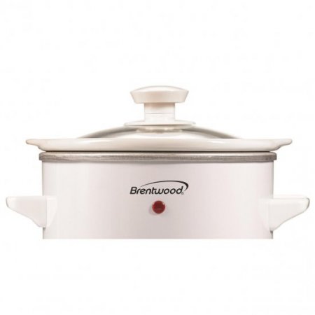 Brentwood SC-115W 1.5 Qt Slow Cooker, White