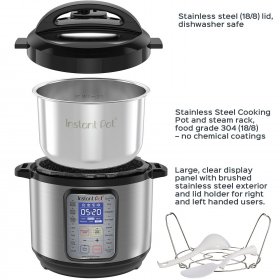 Instant Pot DUO Plus 8 Qt 9-in-1 Multi- Use Programmable Pressure Cooker, Slow Cooker, Rice Cooker, Yogurt Maker, Egg Cooker, Saut