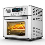 Moosoo Oil-less Air Fryer Oven 19 Qt Toaster Oven All-in-1 Air Fryer, 1500W, Air Fryer Cookbook
