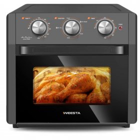 5-in-1 Air Fryer Toaster Oven Combo, 20QT Large Capacity Toaster Oven, Convection Oven with Air Fry, Toast, Air Roast, Broil and Bake, 1300W