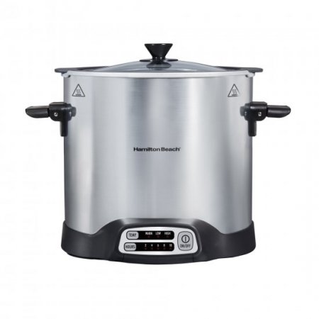 Hamilton Beach Sear & Cook Stockpot Slow Cooker, 10 Quart Capacity, 33196