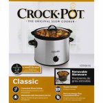 Crock Pot SCR300-SS 3-Quart Stainless Steel Slow Cooker Round Manual