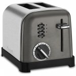 Cuisinart Metal Classic Toaster, 2-Slice, Black Stainless