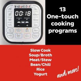 Instant Pot Duo 8 Qt 7-in-1 Multi-Use Programmable Pressure Cooker, Slow Cooker, Rice Cooker, Steamer, Saut, Yogurt Maker and Warmer