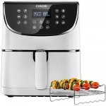COSORI Air Fryer(100 Recipes, Rack & 4 Skewers) 1500W Electric Hot Oven Oilless Cooker, 11 Presets, Preheat & Shake Reminder, LED Touch Screen, Nonstick Basket, 3.7 QT, Digital-Creamy White