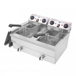 Ktaxon 25Qt Stainless Steel Double Electric Deep Fryer Commercial Restaurant