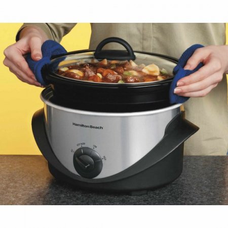 Hamilton Beach 4 Quart Kitchen Counter-Top Oval Slow Cooker | Model# 33141