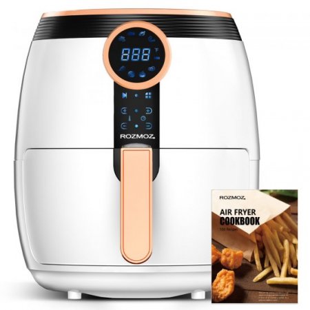 Rozmoz 8-in-1 Air Fryer, 5.2 Quart Electric Oil-less Air Fryer Oven Cooker with Digital LCD Screen, Air Fryer Cookbook