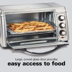 Hamilton Beach 31323 Sure-Crisp Air Fry Toaster Oven, 6 Slice Capacity, Stainless Steel (Renewed)