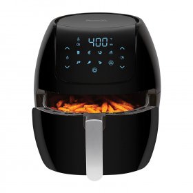 PowerXL Large 8-Quart Nonstick Air Fryer with One-Touch Digital Display - Black