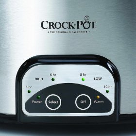 Crock-Pot 7-Quart Smart-Pot Slow Cooker Brushed Stainless Steel