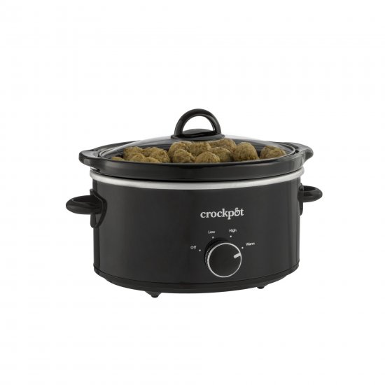 Crock-Pot 4 Quart Manual Slow Cooker, Black