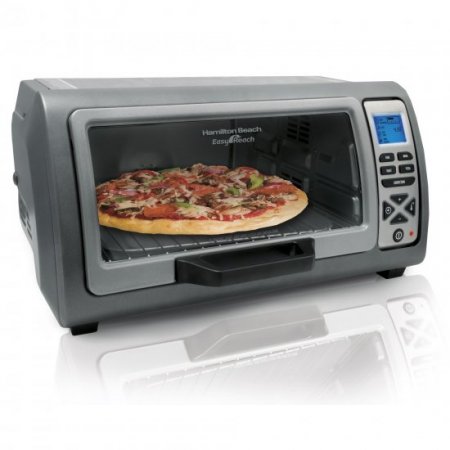 Hamilton Beach Easy Reach Toaster Oven with Roll-Top Door