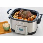 Crock-Pot 6 Quart 5-In-1 Non-Stick Stainless Steel Multi-Cooker Inner Pot