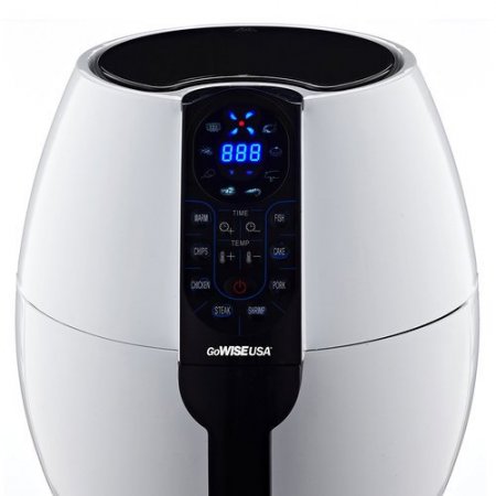 GoWISE USA 3.7-Quart 8-in-1 Electric Programmable Air Fryer (White)