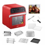 12.7 Quart Air Fryer Oven Deluxe, Red