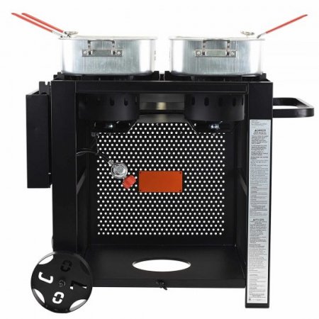 Loco Cookers Propane Dual Burner Fry Cart