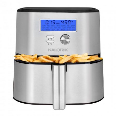 Kalorik MAXX Plus 7QT Digital Air Fryer 22 Presets FT 50876 SS