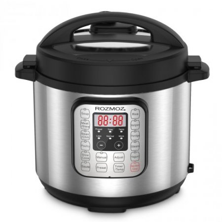 Rozmoz 11-In-1 Electric Pressure Cooker Instant LCD Digital Pressure Pot 6 Qt