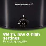 Hamilton Beach 33195 Extra-Large Stay or Go Slow Cooker, 10 Quart Capacity, Black