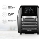 Chefman Digital Air Fryer+ Rotisserie, Dehydrator, Oven, Black, 10L