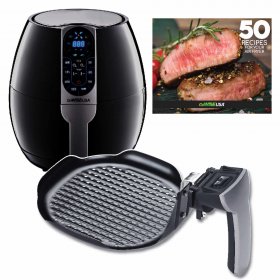 GoWISE USA 3.7-Quart 8-in-1 Electric Programmable Air Fryer, Black