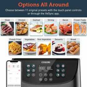 Cosori CS158-AF Smart WiFi Air Fryer 5.8QT+ (100 Recipes),