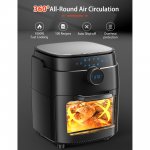 MOOSOO Air Fryer, 12.7 Quart Airfryer Oven 1800W, 8-in-1 Electric Hot Air Fryers Oven Oilless Cooker with Large LCD Screen, Overheating Protection and Fast Air Conditioning System