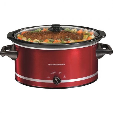 Hamilton Beach 8 Quart Large Capacity Slow Cooker - Red, Model# 33184