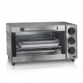 Hamilton Beach Sure-Crisp Air Fryer Toaster Oven, 4 Slice Capacity, Stainless Steel Exterior, 31403