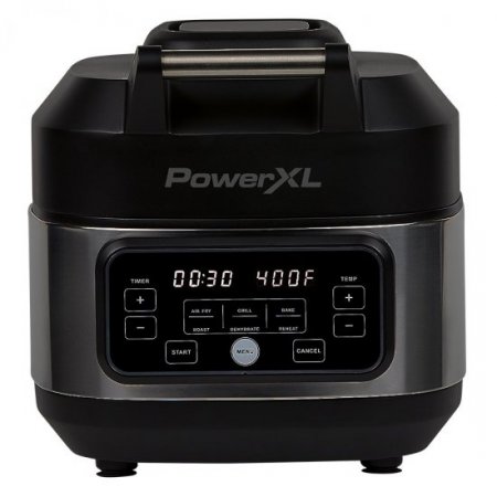 PowerXL Grill Air Fryer Home, Electric Indoor Grill and 5.5 Quart Air Fryer Multi-Cooker