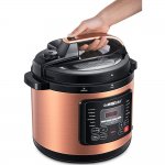 GoWISE USA 6-Quart 12-in-1 Electric Programmable Pressure Cooker, Copper