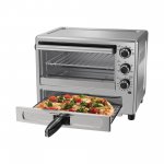 Oster Convection Oven with Dedicated Pizza Drawer, Stainless Steel (TSSTTVPZDS)