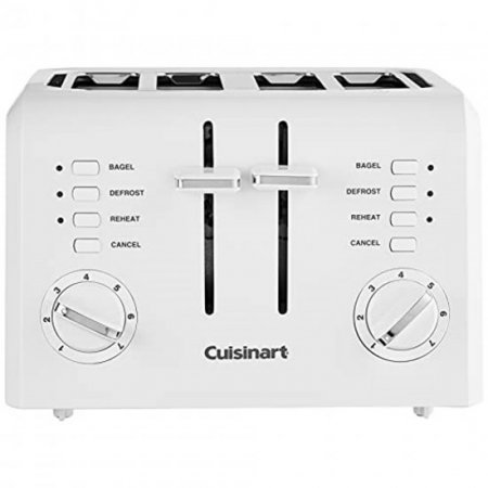 Cuisinart CPT-142P1 4-Slice Compact Plastic Toaster, White