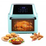 Ktaxon 16.91QT Air Fryer Oven Electric Rotisserie Oven with LED Digital Touchscreen Included 8 Accessories, Mint Green