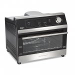 Hamilton Beach Air Fryer Toaster Oven, 6 Slice Capacity, Black with Stainless Steel Accents, Model 31220