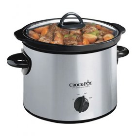 Crock Pot SCR300-SS 3-Quart Stainless Steel Slow Cooker Round Manual