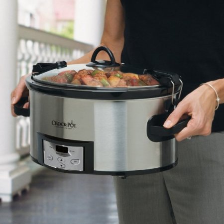 Crock-Pot Programmable Cook & Carry 7 Quart Slow Cooker