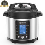 Moosoo Stainless Steel 6qt Pressure Cooker 16-in-1 Electric Instant One-Touch Pressure Pot with Digital Touchscreen