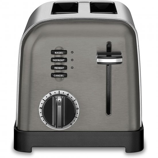 Cuisinart Metal Classic Toaster, 2-Slice, Black Stainless