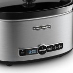 KitchenAid Refurbished 6-Quart Slow Cooker with Glass Lid | Stainless Steel (Renewed)