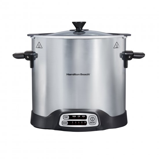 Hamilton Beach Sear & Cook Stockpot Slow Cooker, 10 Quart Capacity, 33196