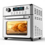 MOOSOO Air Fryer Oven 19QT , 8-in-1 Combo Convection Roaster with LED Display Toaster Oven MA80