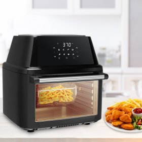 ZOKOP 16.9Qt Digital Air Fryer Oven Large Cooking Capacity 8-in-1 with 8 Accessories