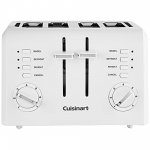 Cuisinart CPT-142P1 4-Slice Compact Plastic Toaster, White