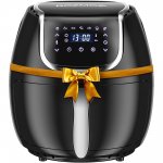 Rozmoz , 7-in-1 Air Fryer with Appointment Function, 4.2QT, Black