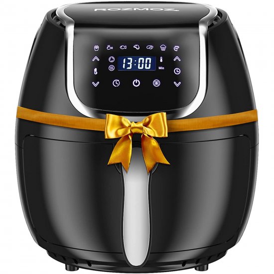 Rozmoz , 7-in-1 Air Fryer with Appointment Function, 4.2QT, Black